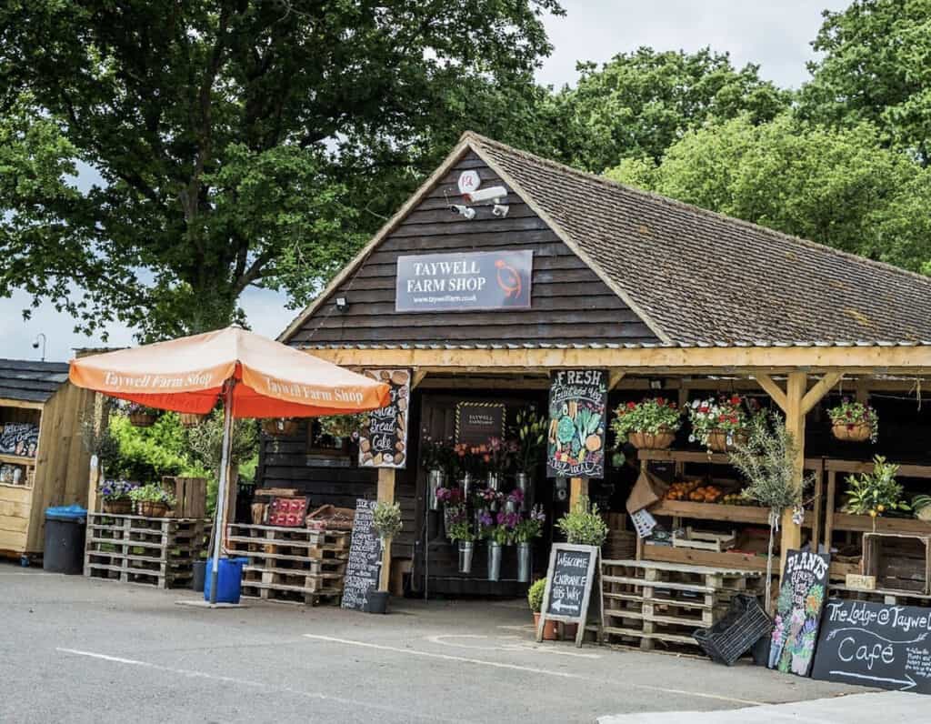 front view of tay well farm shop