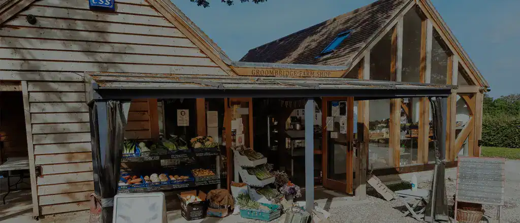 front of groombridge farm shop